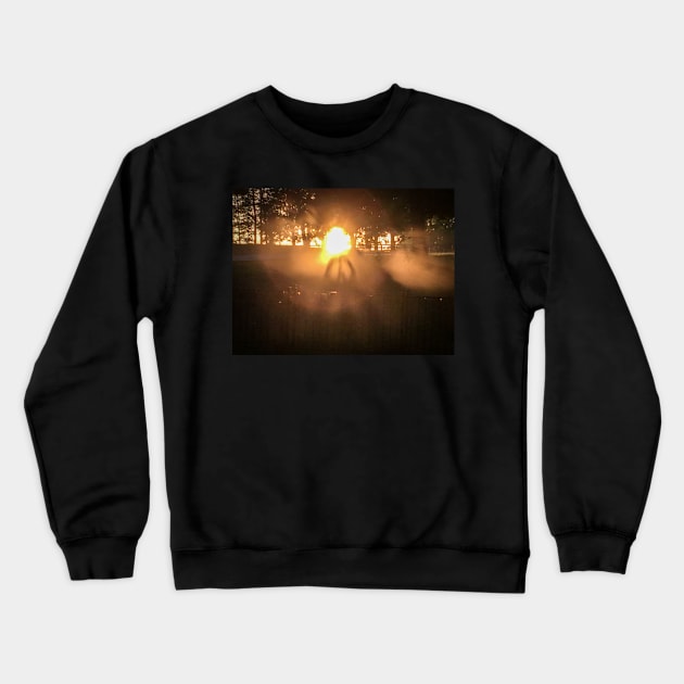 Peace at Sunset Crewneck Sweatshirt by Ckauzmann